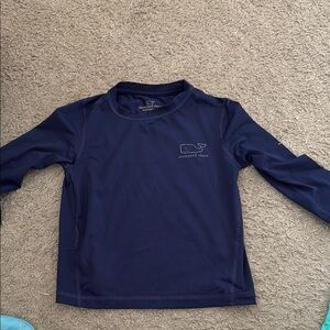 Vineyard Vines Kids Navy Swim Shirt